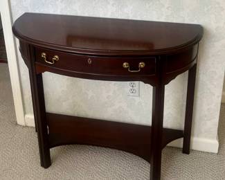 Small mahogany console 