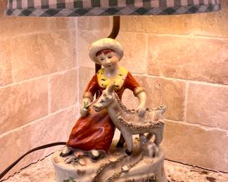 Pair of fabulous Staffordshire lamps