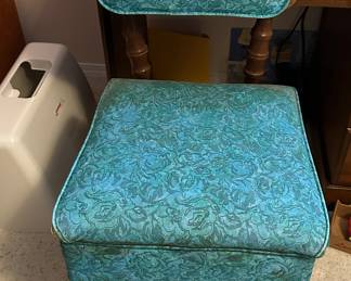 Vintage Sewing Chair with storage under seat