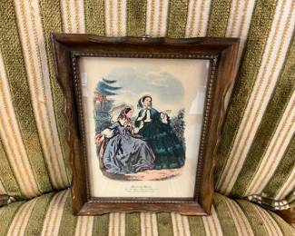 Vintage Mirior Des Modes French Fashion Ladies Framed Print