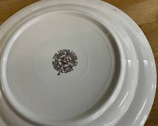 The Cronin China Co Decorative Plate - Minerva Ohio