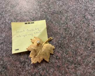 Sarah Coventry "Whispering Leaf" Pin