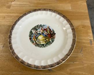 Imperial By Salem China Co - USA  23 KT Gold Decorative Plate