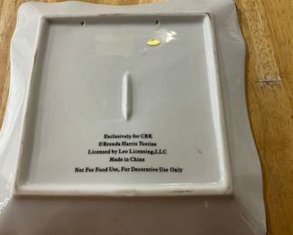 Rooster Porcelain Square Decorative Plate by Brenda Harris Tustian