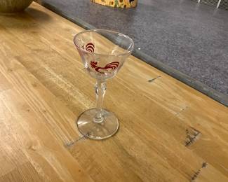 Libby Rooster Cocktail Glass