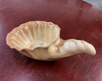 Vtg Frankoma Pottery Cornucopia Hor of Plenty Planter Vase