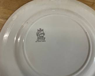 Imperial By Salem China Co - USA  23 KT Gold Decorative Plate
