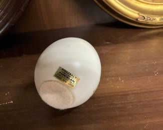 Porcelain Rooster Handcrafted Egg