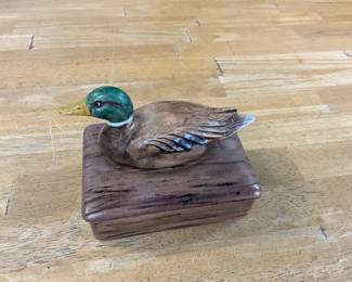 Mallard Duck Ceramic Covered Dish