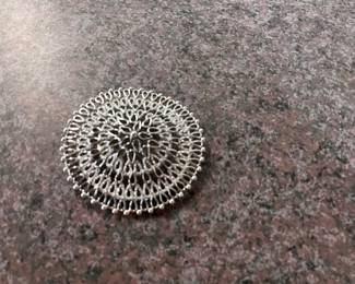 Sarah Coventry Medallion Openwork Round Filigree Pin