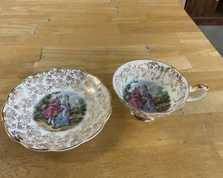 Fine English Bone China 22 Kt Gold Cup & Saucer