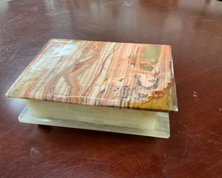 Onyx Hinged Box / Trinket Box