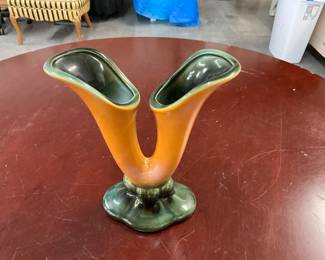 Hull Pottery Double Medley Calla Lily Vase