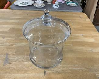 Clear Glass Large Canister/Bisquit Jar