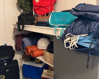 Wonderful collection of early 1960's outdoor and mountaineering  gear. 