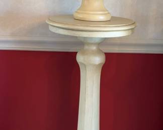 Womens Stone Bust On Wood Stand