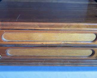 Two Drawer Wood Printers Box