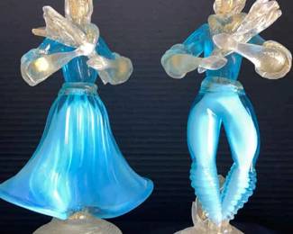  06 Vintage Murano Venetian Dancing Figurines 