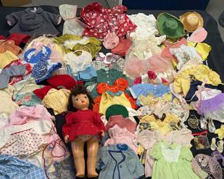 Vintage Terry Lee doll With Mostly Handmade Wardrobe 