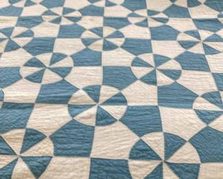 Quilt Blue White