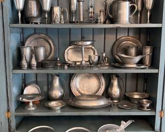  03 Pewter Lot 55 Pieces Lot does NOT include Cabinet