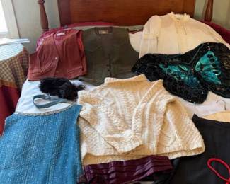 Vintage Costumes, Italian Wool, Suede Vests, Flapper, Skirt, Butterfly Top.