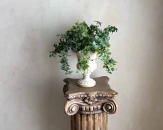 Roman Head Wall Sculpture Roman Column Pedestal