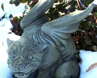 343 - Gargoyle Statue - 13 x 9 x 8
