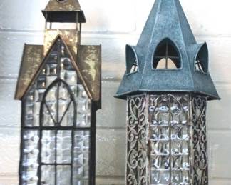 378 - 2 Candle Holders - 11" tall
