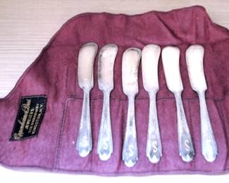 71 - Silver Plated Butter Knife Set
