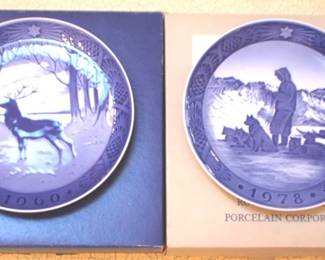 108 - Royal Copenhagen Plates w / Boxes - 7.5" Round
