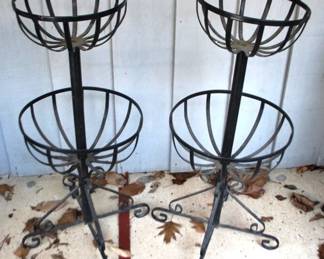 315 - Pair of Metal Planter Stands 36 x 16

