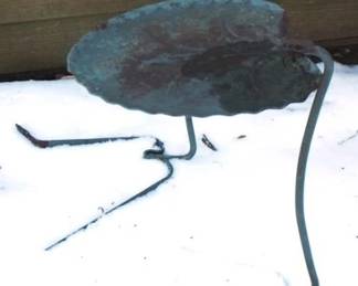 344 - 2 Metal Stands - 12 x 12 x 20
