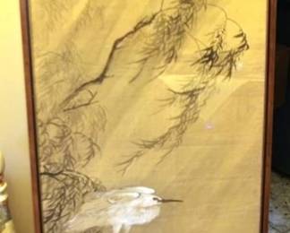 453 - Framed Oriental Print - 18 x 48
