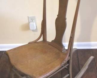 275 - Wood Rocking Chair - 36" x 16" x 17"
