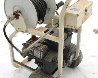 158 - Sherwin Williams 5.5 HP Pressure Washer 36" x 20" x 24" You are buying a used as-is electric/electronic item. We do not guarantee all components are present, and if it is not expressly stated, it is untested.
