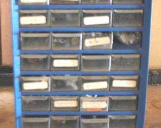 208 - Storage Bin w / Contents

