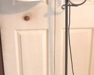 94 - Floor Lamp - 58" Tall You are buying a used as-is electric/electronic item. We do not guarantee all components are present, and if it is not expressly stated, it is untested.
