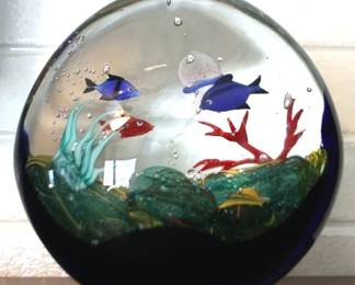 381 - Glass Paperweight - 7" tall
