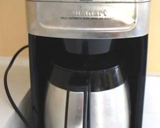 267 - Cusinart 12 Cup Coffee Maker - 16" x 9" x 8" You are buying a used as-is electric/electronic item. We do not guarantee all components are present, and if it is not expressly stated, it is untested.
