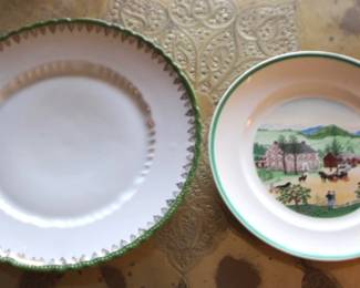 451 - 2 Decorative Plates - 12" round
