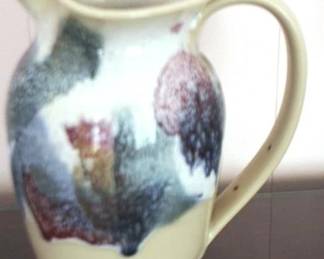 423 - D.K. Art Pottery Pitcher - 9" tall
