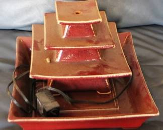 447 - Oriental Style Fountain - 10 x 10 x 8 You are buying a used as-is electric/electronic item. We do not guarantee all components are present and if it is not expressly stated, it is untested.
