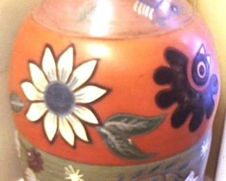 506 - Peruvian Hand Painted Vase - 22" tall
