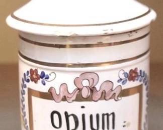 15 - Antique Opium Jar - 6" Tall
