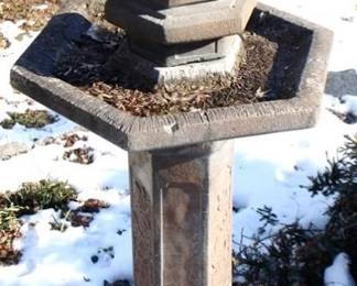 323 - Concrete Bird Bath - 50 x 32 x 32

