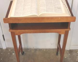 78 - Bookstand with Dictionary - 24" x 13" x 33"

