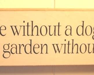 132 - Wood Sign - 12" x 3"
