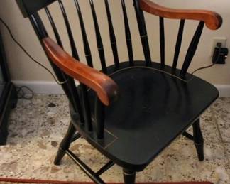 394 - Vintage Windsor Arm Chair 24 x 26 x 34 - Harvard College
