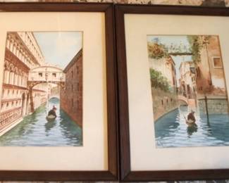 510 - 2 Framed Watercolor - 11 x 9
